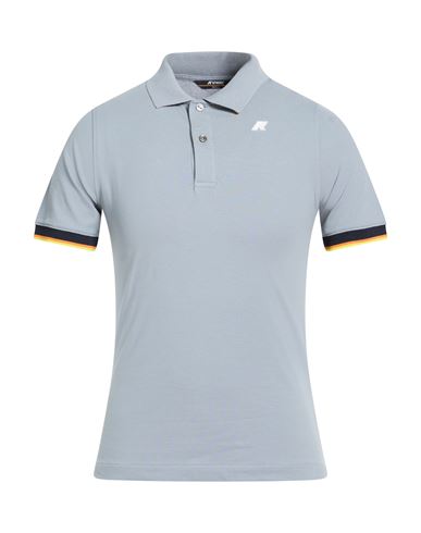 K-way Man Polo Shirt Grey Size S Cotton, Elastane In Gray