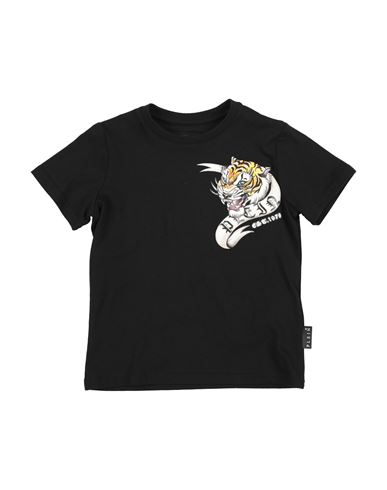 Philipp Plein Babies'  Toddler Boy T-shirt Black Size 4 Cotton