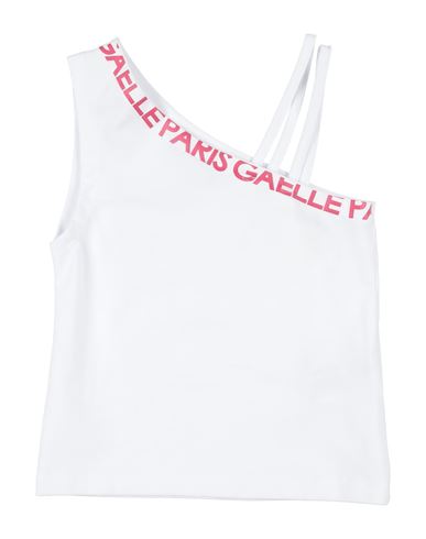 Gaelle Paris Babies' Gaëlle Paris Toddler Girl Top White Size 6 Cotton, Elastane