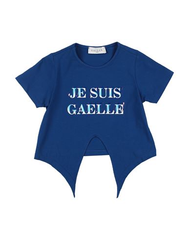 Gaelle Paris Babies' Gaëlle Paris Toddler Girl T-shirt Blue Size 4 Cotton, Elastane