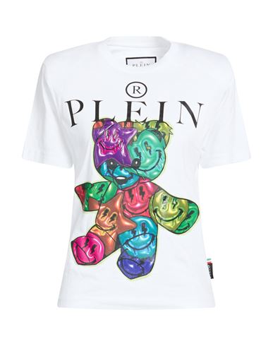 Philipp Plein Woman T-shirt White Size M Cotton