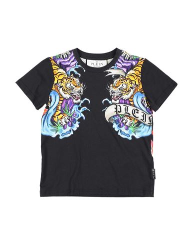 Philipp Plein Babies'  Toddler Boy T-shirt Black Size 6 Cotton