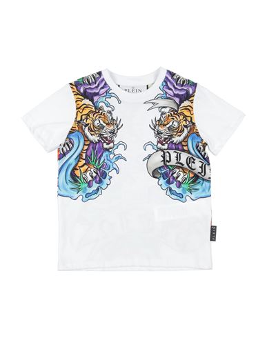 Philipp Plein Babies'  Toddler Boy T-shirt White Size 4 Cotton