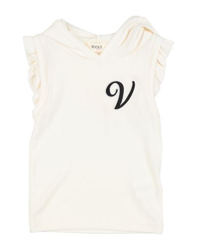 Vicolo Babies'  Girl Toddler Girl T-shirt Ivory Size 6 Viscose, Elastane In White