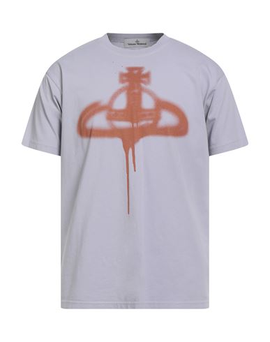 Vivienne Westwood Man T-shirt Lilac Size L Organic Cotton In Purple