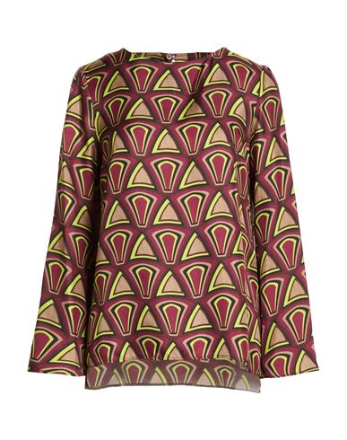 Maliparmi Geometric Printed Blouse In Brown
