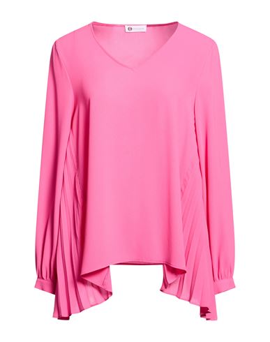 Diana Gallesi Woman Top Fuchsia Size 6 Polyester In Pink