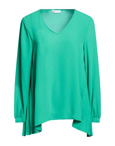 Diana Gallesi Woman Top Emerald Green Size 6 Polyester