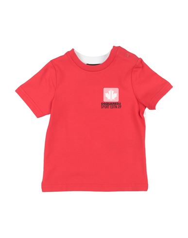 Dsquared2 Babies'  Newborn Boy T-shirt Red Size 3 Cotton, Elastane In Brown