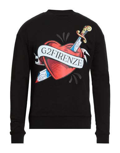 G2firenze Man Sweatshirt Black Size Xl Cotton