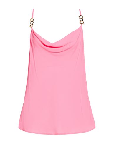 Simona Corsellini Woman Top Pink Size 8 Acetate, Silk