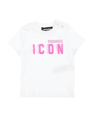 Dsquared2 Babies'  Icon Newborn Girl T-shirt White Size 3 Cotton