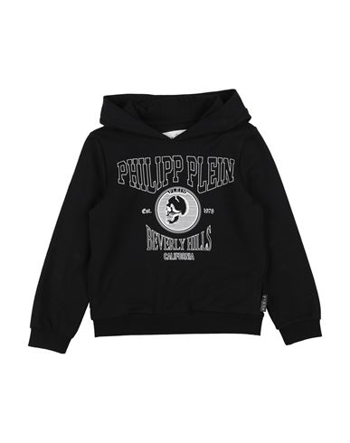 Philipp Plein Babies'  Toddler Boy Sweatshirt Black Size 6 Cotton, Elastane