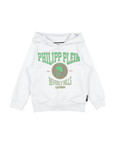 Philipp Plein Babies'  Toddler Boy Sweatshirt White Size 6 Cotton, Elastane