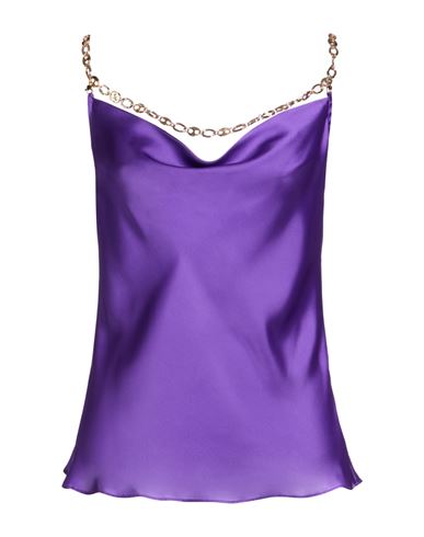 Rabanne Woman Top Purple Size 4 Polyester