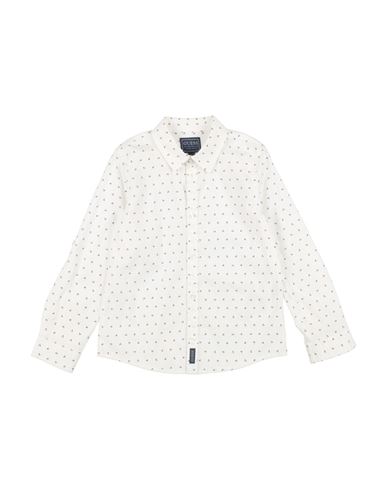 Guess Babies'  Toddler Boy Shirt White Size 5 Cotton, Elastane In Multi
