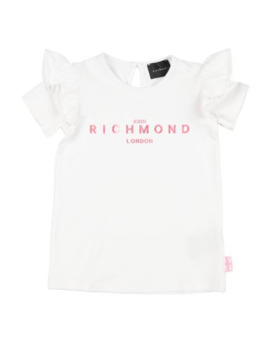 John Richmond Babies'  Newborn Girl T-shirt White Size 3 Cotton, Lycra