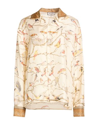 Paul & Joe Woman Shirt Ivory Size L Silk In Gold
