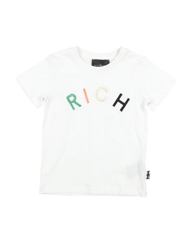 John Richmond Babies'  Toddler Boy T-shirt White Size 4 Cotton