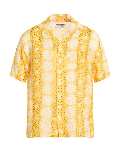 Paul & Joe Man Shirt Yellow Size S Ramie