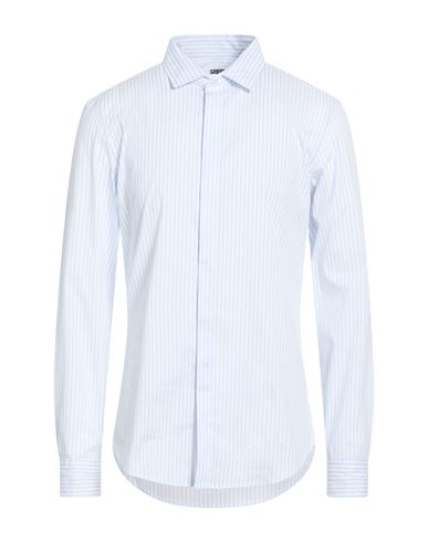 Grifoni Man Shirt Blue Size 15 ¾ Cotton, Polyamide, Elastane In Neutral