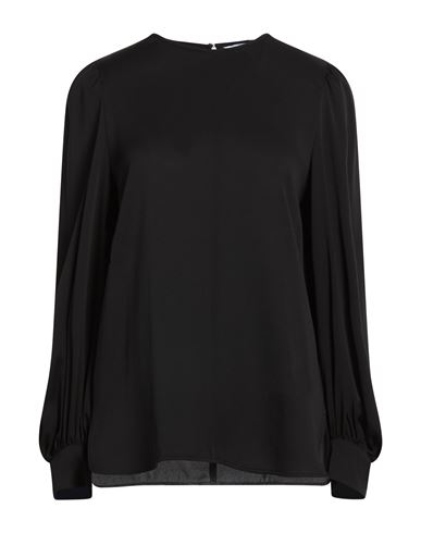 Max Mara Woman Top Black Size 12 Silk