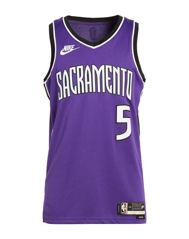 Nike Man Tank Top Purple Size Xl Polyester In Purple