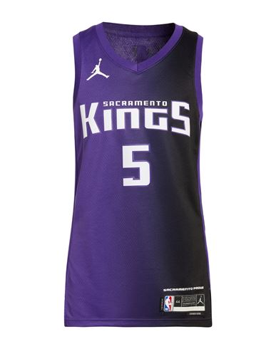 Nike Man Tank Top Purple Size L Polyester In Purple