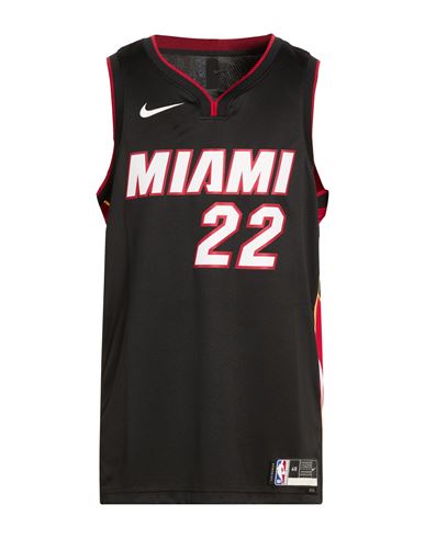 Nike Man Tank Top Black Size Xl Polyester In Black