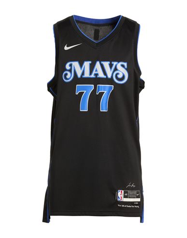 Nike Man Tank Top Black Size Xl Polyester In Black