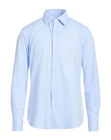 Agho Man Shirt Sky Blue Size 16 Cotton