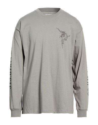 Carhartt Man T-shirt Grey Size Xl Organic Cotton In Gray