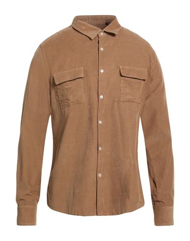 Paul Miranda Man Shirt Brown Size L Cotton In Brown