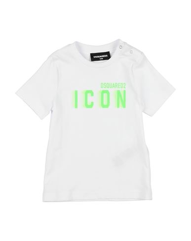 Dsquared2 Babies'  Icon Newborn Boy T-shirt White Size 3 Cotton