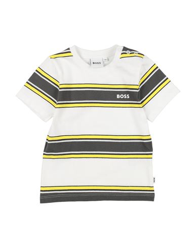 Hugo Boss Babies' Boss Newborn Boy T-shirt White Size 3 Cotton In Multi
