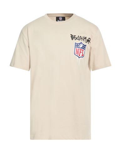 Disclaimer X Nfl Man T-shirt Beige Size Xl Cotton In Neutral