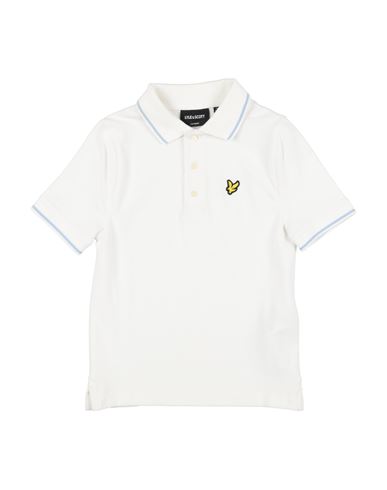 Lyle & Scott Babies'  Toddler Boy Polo Shirt White Size 5 Cotton, Elastane
