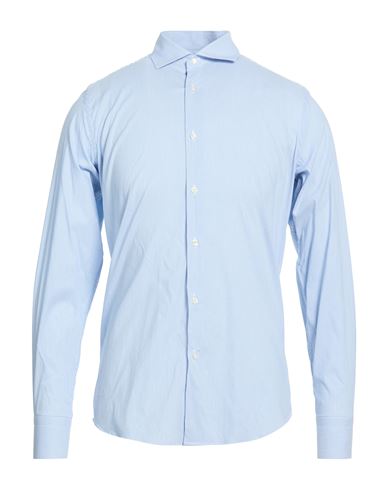Liu •jo Man Man Shirt Light Blue Size 17 ½ Cotton, Polyamide, Elastane