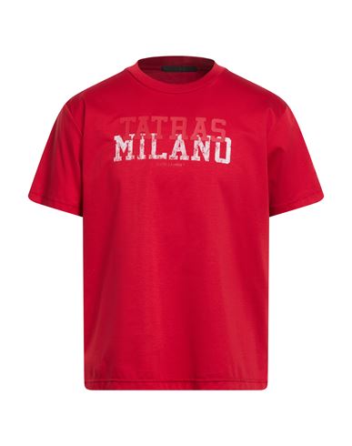 Tatras Man T-shirt Red Size 3 Cotton
