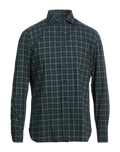 Luigi Borrelli Napoli Man Shirt Green Size 15 ¾ Cotton