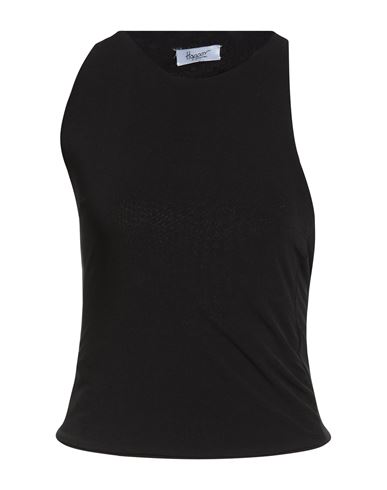 Hopper Woman Top Black Size M Polyester, Elastane
