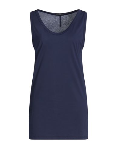 High Use Woman Top Navy Size L Cotton In Blue