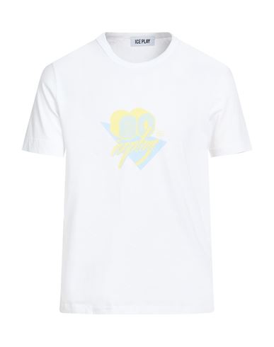Ice Play Man T-shirt White Size M Cotton