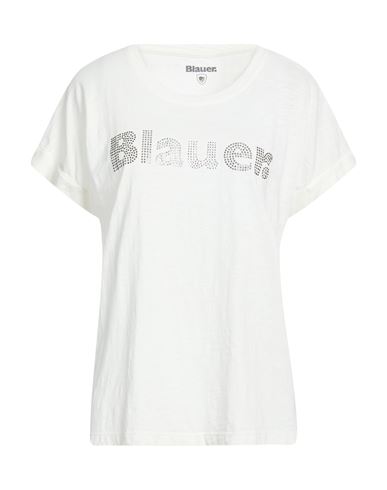 Blauer . Woman T-shirt White Size S Cotton