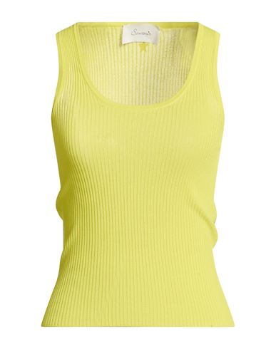 Souvenir Woman Tank Top Lime Green Size Onesize Viscose, Polyamide