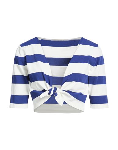 Roberto Collina Woman Top Navy Size L Viscose, Polyester In Blue