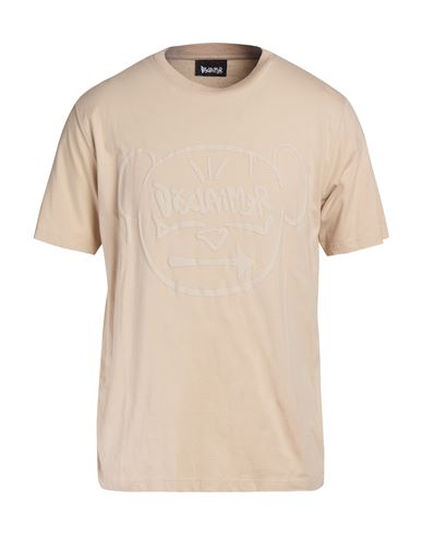 Disclaimer Man T-shirt Beige Size S Cotton