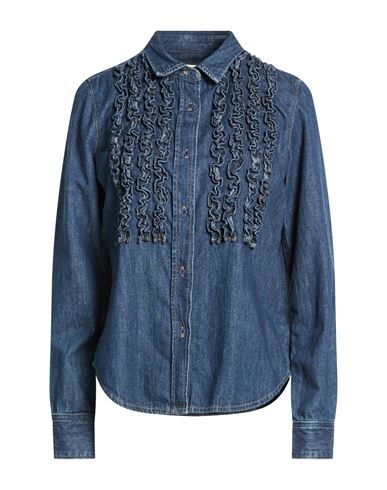 Camisa vaquera Mujer Azul marino S Mujer