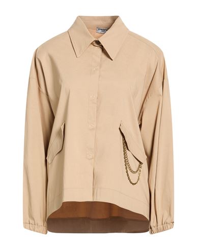Hemd Damen Beige L,S Damen
