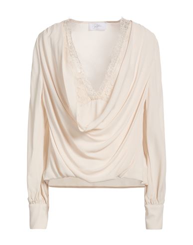 Soallure Woman Top Cream Size 10 Viscose In White